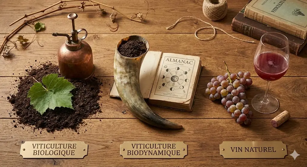 Vins bio, biodynamie et vins naturels, comment s'y retrouver